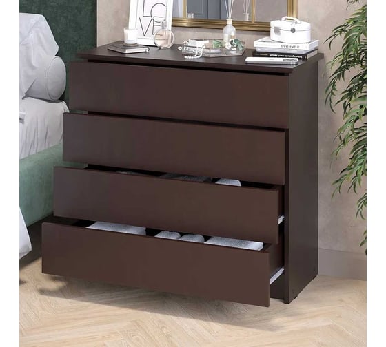 Комод LETTA Ультра 4 ящика, Венге, 750х729x330 L135533
