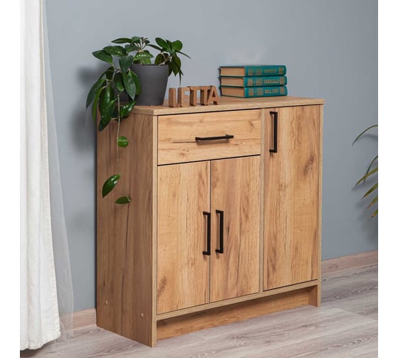Комод LETTA Estet Дуб крафт золотой, 750х733x303 L130133