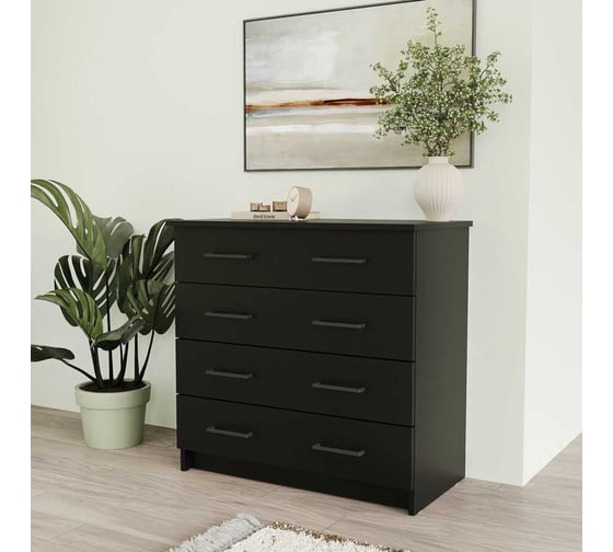 Комод LETTA Malta Plus Черный, 750х719x392 L1355394