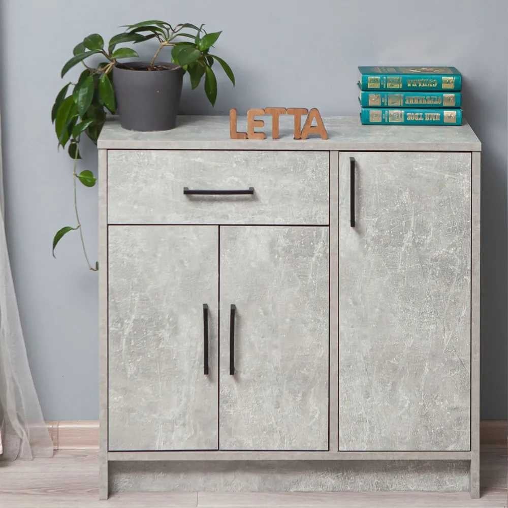 Комод LETTA Estet Бетон, 750х733x303 L130131 - выгодная цена, отзывы ...