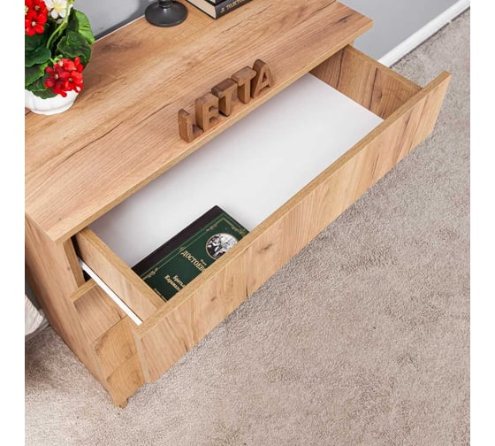 Комод LETTA Ультра 4 ящика, Дуб крафт золотой, 750х729x330 L135543
