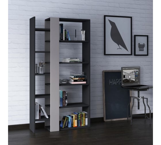 Прямой стеллаж leve lift bookcase anthracite LEV00596