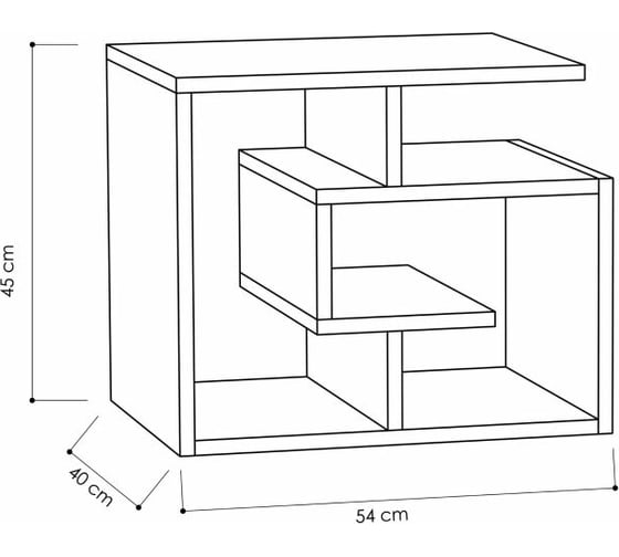Журнальный стол leve labirent coffee table anthracite LEV00047