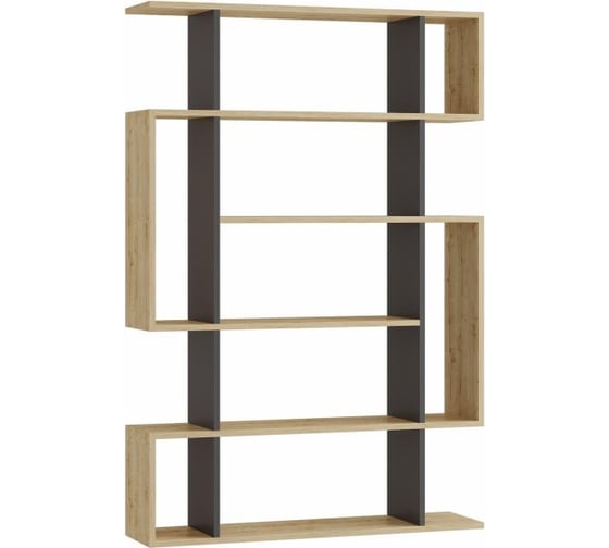 Прямой стеллаж leve mito bookcase anthracite LEV00594 1