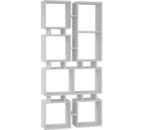Прямой стеллаж leve rail bookcase no.1 white LEV00602