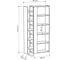 Прямой стеллаж leve lift bookcase white LEV00597 5
