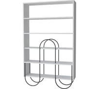 Прямой стеллаж leve norfolk bookcase white LEV00662