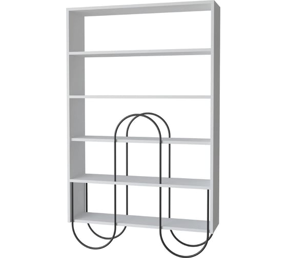 Прямой стеллаж leve norfolk bookcase white LEV00662