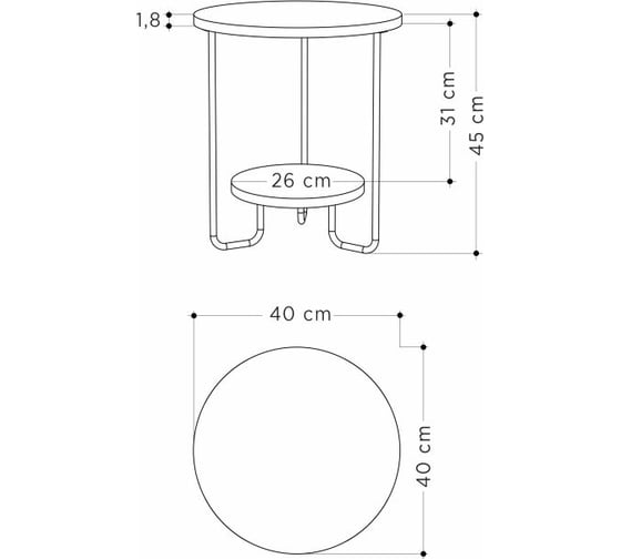 Журнальный стол leve corro side table oak LEV00155