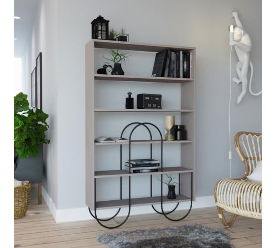 Прямой стеллаж leve norfolk bookcase light mocha LEV00664