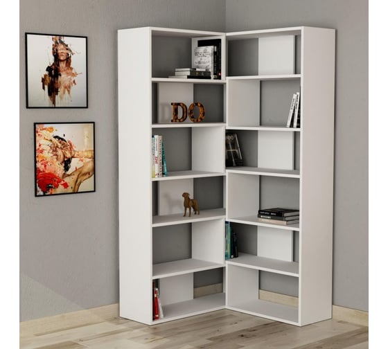 Угловой стеллаж leve molly bookcase no.4 white LEV00613