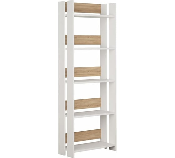 Прямой стеллаж leve massimo bookcase white LEV00643 1