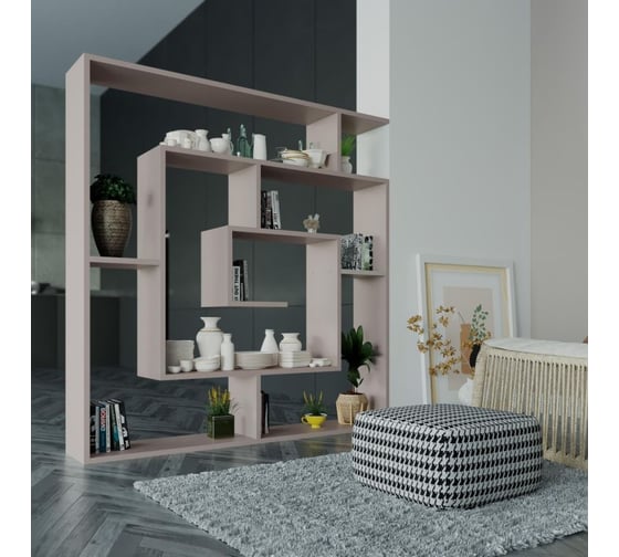 Прямой стеллаж leve labirent bookcase light mocha LEV00580