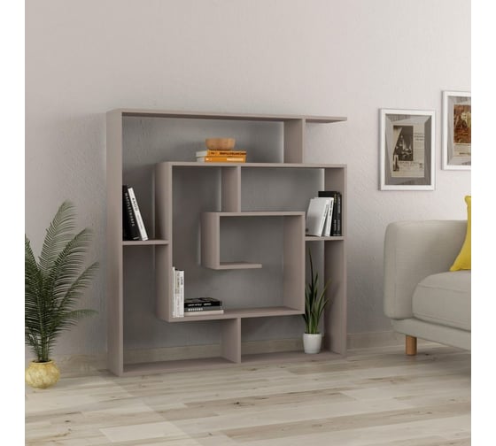 Прямой стеллаж leve labirent bookcase light mocha LEV00580
