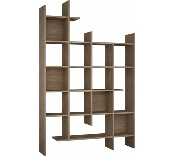 Прямой стеллаж leve manco bookcase oak LEV00587