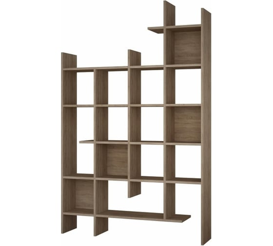 Прямой стеллаж leve manco bookcase oak LEV00587