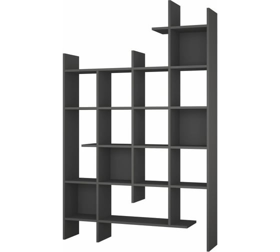 Прямой стеллаж leve manco bookcase anthracite LEV00588