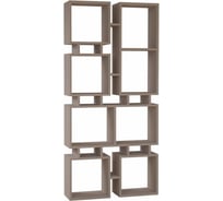 Прямой стеллаж leve rail bookcase no.1 light mocha LEV00616