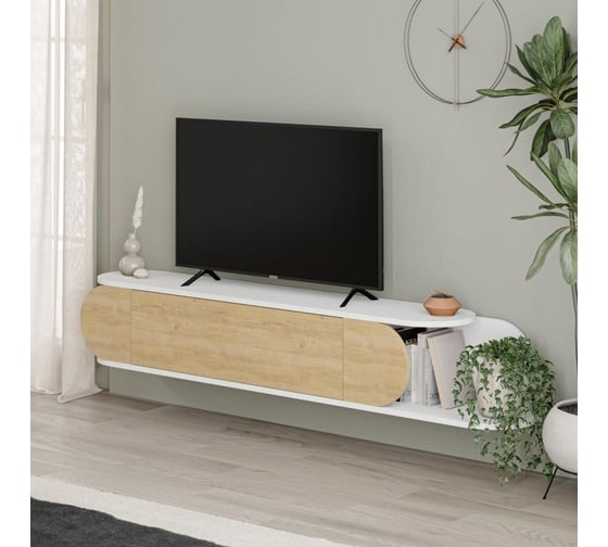 Подвесная тумба leve tone tv stand white LEV00553