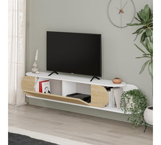 Подвесная тумба leve tone tv stand white LEV00553