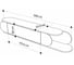 Подвесная тумба leve tone tv stand white LEV00553 6