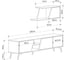 ТВ-тумба leve fiona tv unit white LEV00563 6