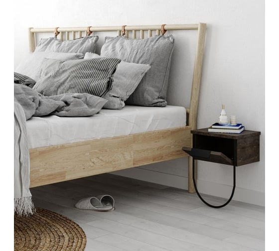 Прикроватная тумба leve norfolk nightstand dark coffee LEV00339