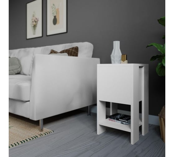 Прикроватная тумба leve ema nightstand white LEV00317