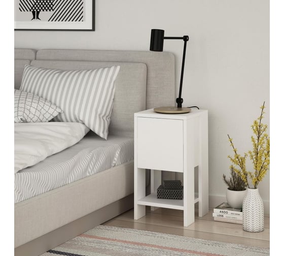 Прикроватная тумба leve ema nightstand white LEV00317