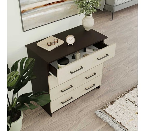 Комод LETTA Malta Plus Венге/Дуб белфорт, 750х719x392 L1355361