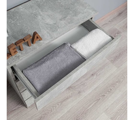 Комод LETTA Индиго Бетон, 620x726x330 L4041