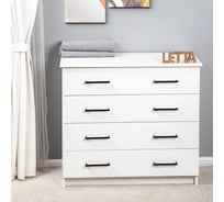 Комод LETTA Malta Plus Белое тиснение, 750х719x392 L1355390