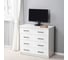 Комод LETTA Malta Plus Белое тиснение, 750х719x392 L1355390 3