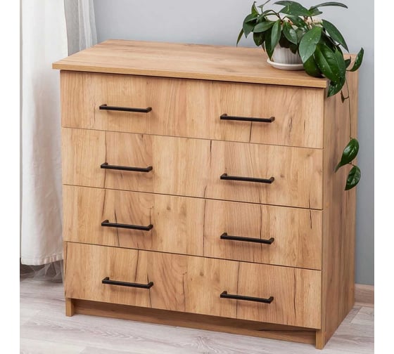 Комод LETTA Malta Plus Дуб крафт Золотой, 750х719x392 L135539