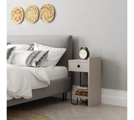 Прикроватная тумба leve sirius nightstand right module light mocha LEV00357