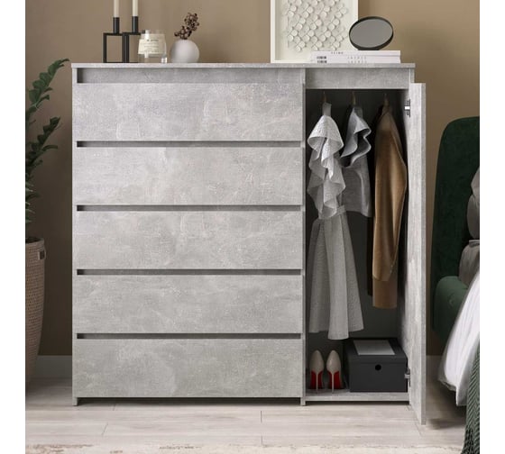 Комод LETTA City Plus Бетон L2125