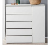 Комод LETTA City Plus Белое тиснение L2120