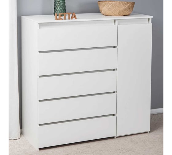 Комод LETTA City Plus Белое тиснение L2120