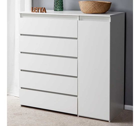 Комод LETTA City Plus Белое тиснение L2120