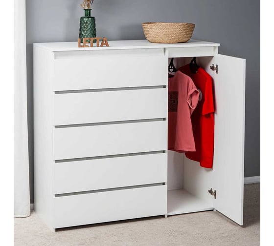 Комод LETTA City Plus Белое тиснение L2120