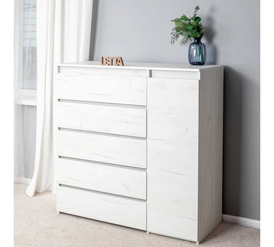Комод LETTA City Plus Дуб крафт белый L2123