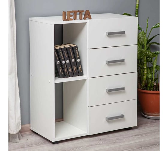 Комод LETTA Телави Белое тиснение, 660x800x340 L4060