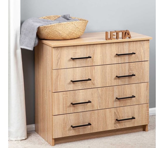 Комод LETTA Malta Plus Дуб сонома, 750х719x392 L1355370