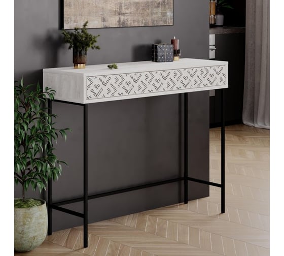 Напольная консоль leve heaton console ancient white LEV00719