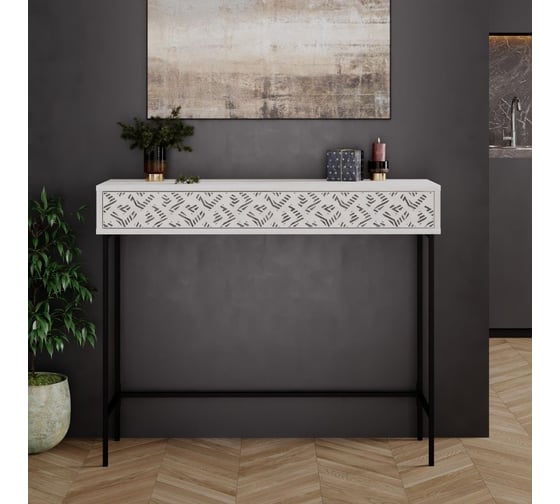 Напольная консоль leve heaton console ancient white LEV00719