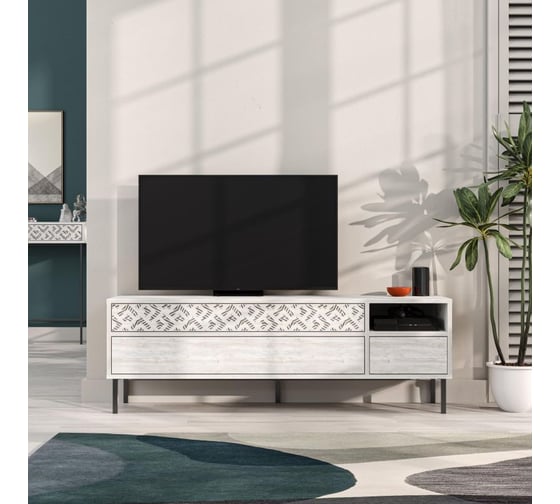 ТВ-тумба leve heaton tv stand ancient white LEV00477