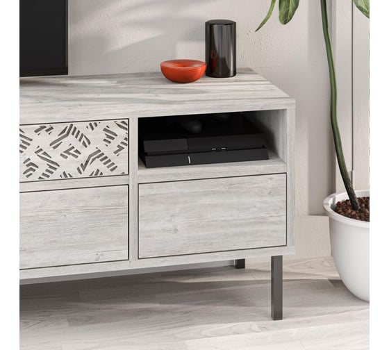 ТВ-тумба leve heaton tv stand ancient white LEV00477