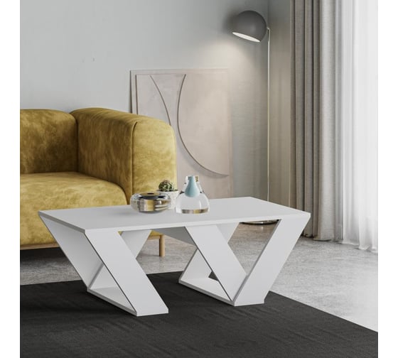 Журнальный стол leve pipra coffee table white LEV00056