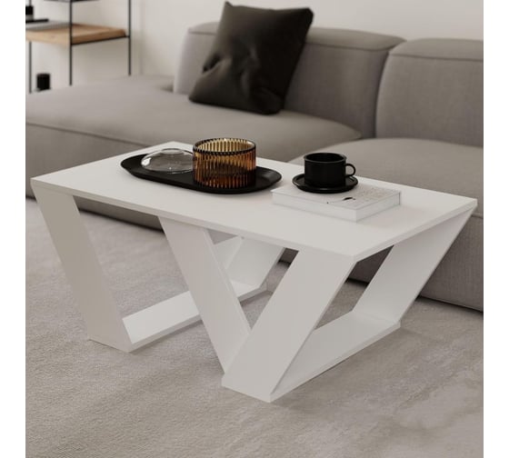 Журнальный стол leve pipra coffee table white LEV00056