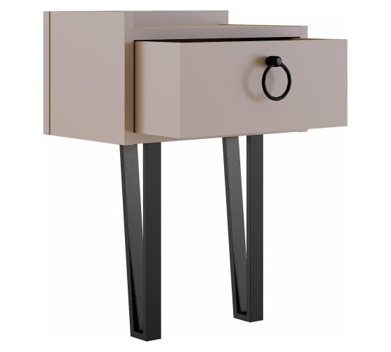 Прикроватная тумба leve sponge nightstand light mocha LEV00352